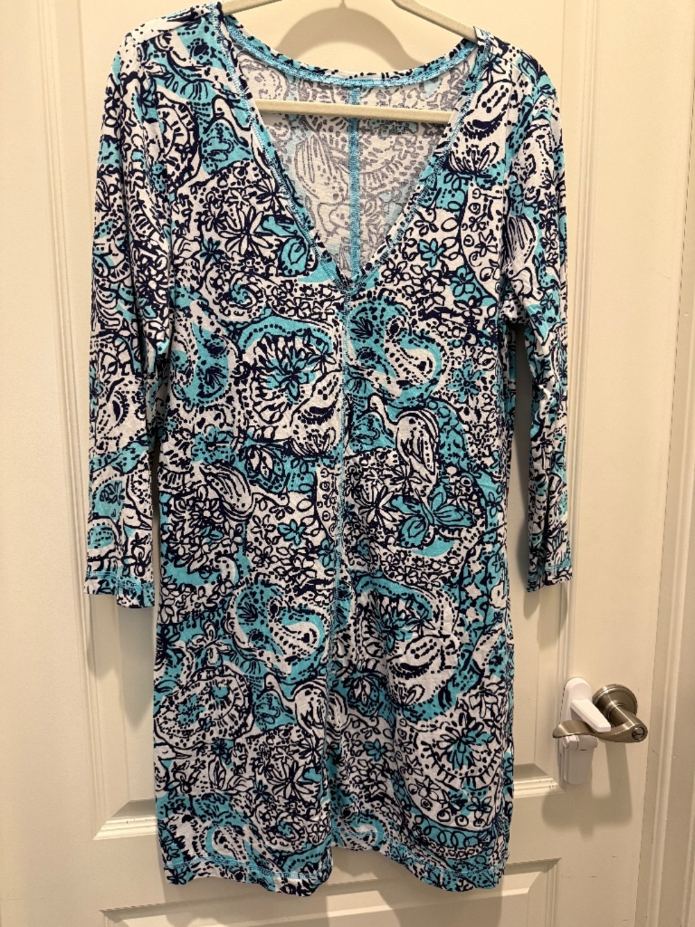 Lilly Pulitzer Juliet Long-Sleeve Dress, Size XL